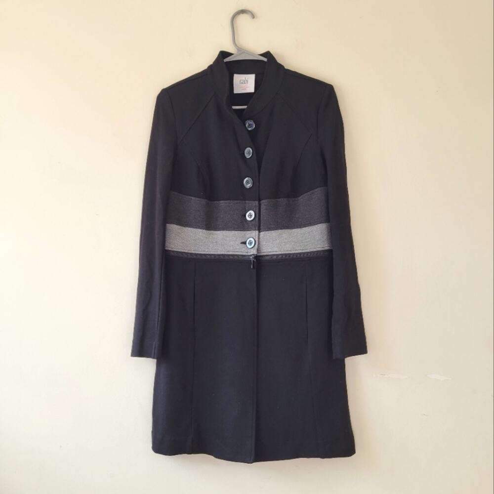 CAbi 3176 Convertible Zip Off Jacket Coat Black - Picture 2 of 7